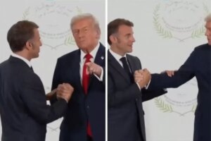 zirveye damga vuracak goruntuler trump ile macron bilek guresine tutustu atyYjC7v.jpg